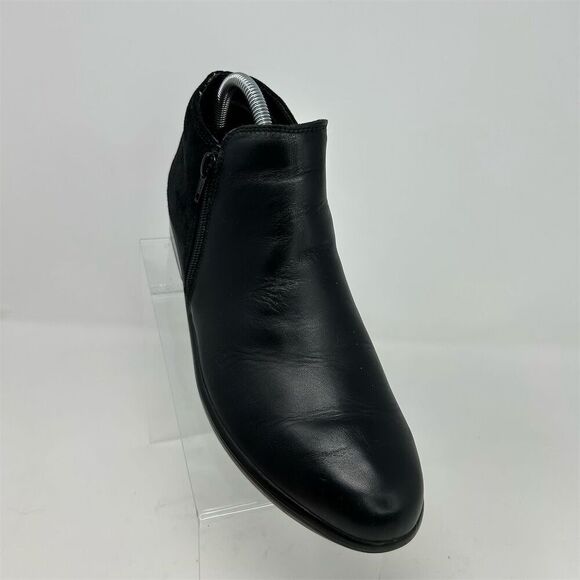 Naot Black Leather Ankle Booties Zip Closure Comfortable Size 41 (US 10-10.5) - Picture 2 of 11